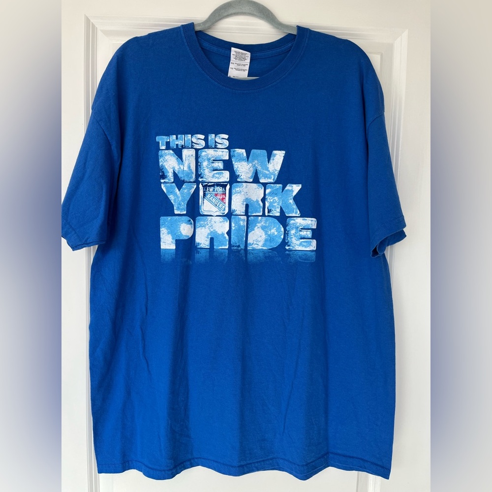 New York Rangers "This Is New York Pride" Ice Block Adult Size XL T-Shirt NEW